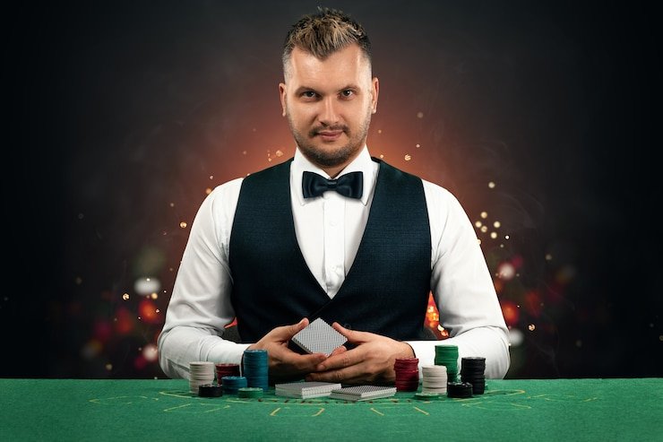 Roulette table with Mega Moolah counter