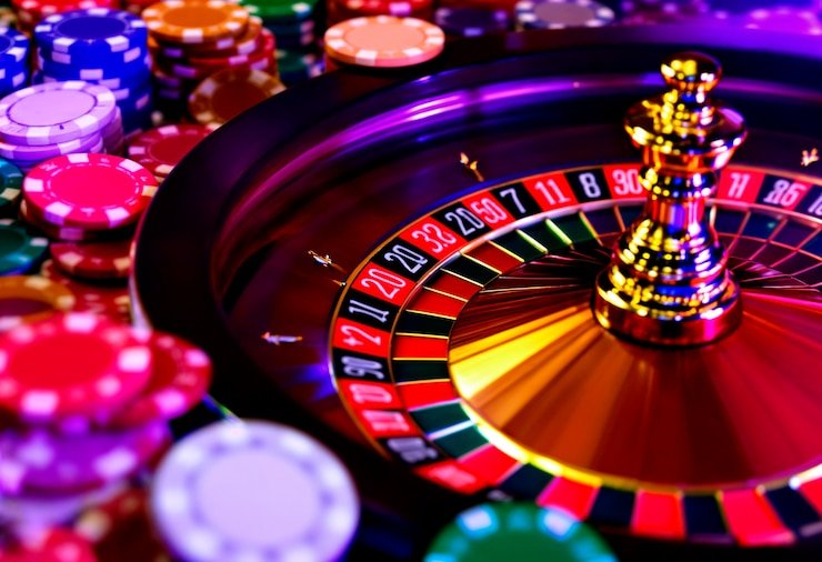 Baccarat table at Mega Moolah